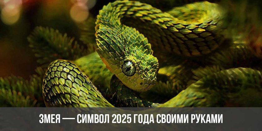 Змея — символ 2025 года своими руками
