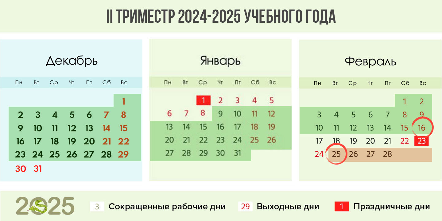 2 триместр 2024-2025 учебного года