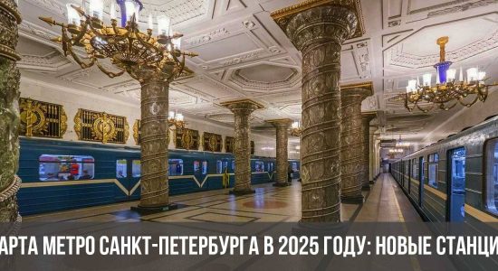 Карта метро Санкт-Петербурга в 2025 году: новые станции