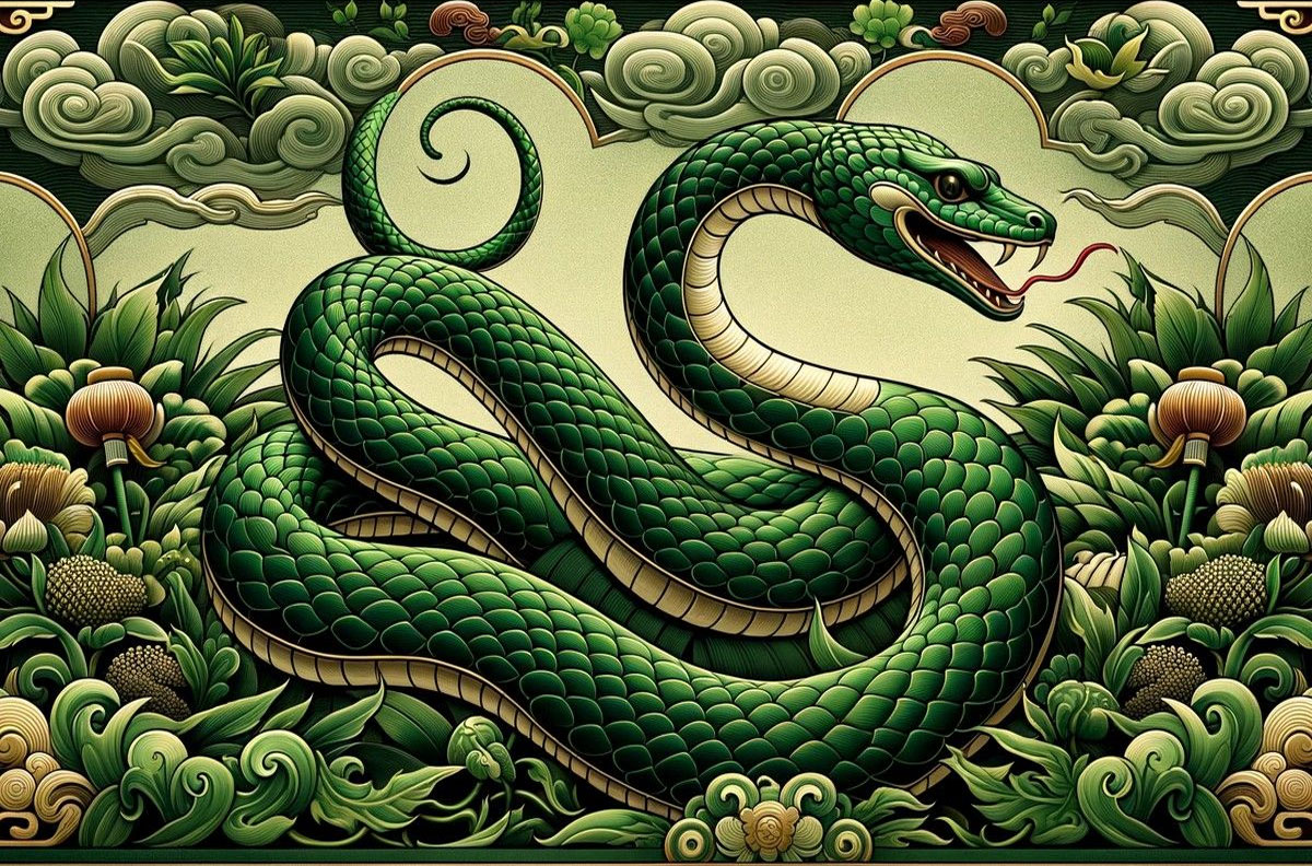 Зеленая Змея - символ 2025 года