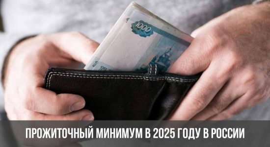 Прожиточный минимум в 2025 году в России