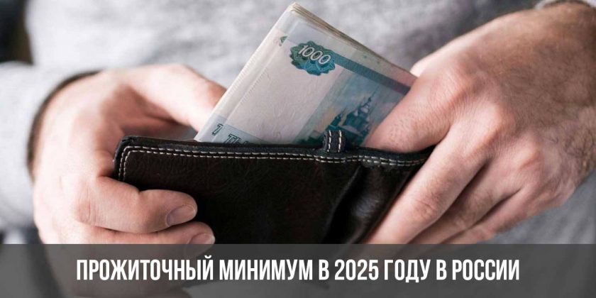 Прожиточный минимум в 2025 году в России